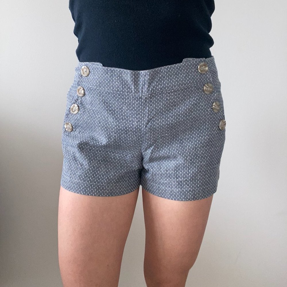 [NWT] Side Button-Up Polka Dot Shorts